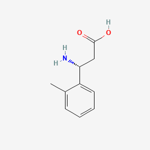 Chemical structure of (R)-3-Amino-3-(o-tolyl)propanoic acid