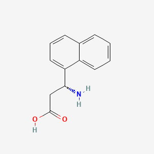 Chemical structure of (R)-3-Amino-3-(naphthalen-1-yl)propanoic acid