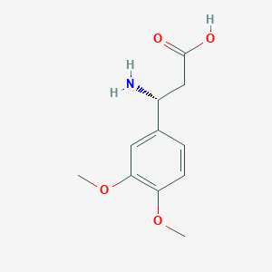 Chemical structure of (r)-beta-(3,4-Dimethoxyphenyl)alanine