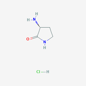 Chemical structure of (R)-3-Amino-2-pyrrolidone Hydrochloride
