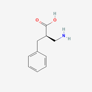 Chemical structure of (R)-3-Amino-2-benzylpropanoic acid