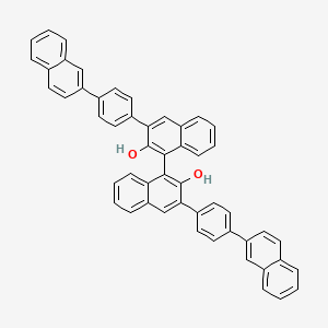 Chemical structure of (R)-3,3'-Bis[4-(2-naphthalenyl)phenyl]-[1,1'-binaphthalene]-2,2'-diol