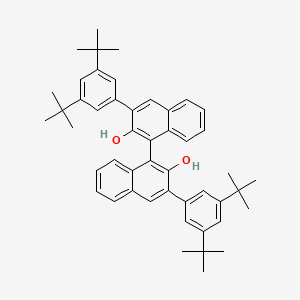Chemical structure of (R)-3,3'-Bis[3,5-bis(tert-butyl)-4-methoxyphenyl]-[1,1'-binaphthalene]-2,2'-diol