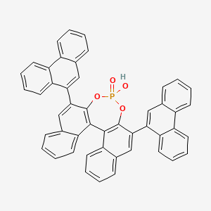 Chemical structure of (R)-3,3'-Bis(9-phenanthrenyl)-1,1'-binaphthyl-2,2'-diyl Hydrogen Phosphate