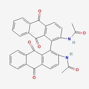Chemical structure of (R)-3,3'-Bis(4-nitrophenyl)-[1,1'-binapthalene]-2,2'-diol