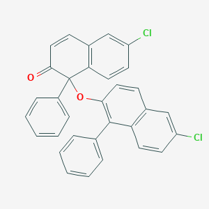 Chemical structure of (R)-3,3'-Bis(4-chlorophenyl)-[1,1'-binaphthalene]-2,2'-diol