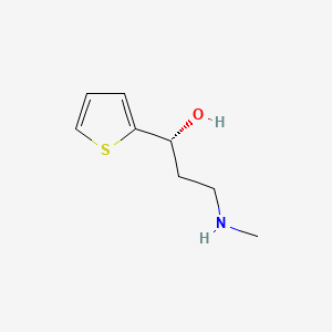 Chemical structure of (R)-3-(Methylamino)-1-(thiophen-2-yl)propan-1-ol