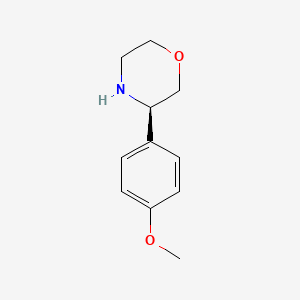 Chemical structure of (R)-3-(4-Methoxyphenyl)morpholine