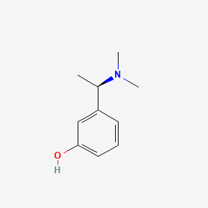 Chemical structure of (R)-3-(1-(Dimethylamino)ethyl)phenol