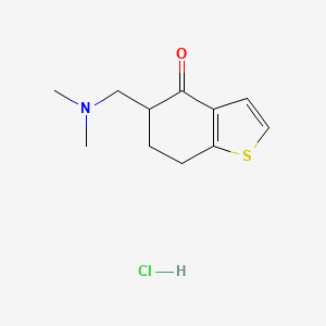 Chemical structure of (R)-3-((2-Methoxyphenyl)thio)pyrrolidine hydrochloride