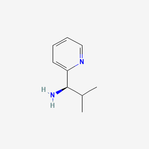 Chemical structure of (1R)-2-Methyl-1-(2-pyridyl)propylamine