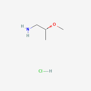 Chemical structure of (R)-2-Methoxypropan-1-amine hydrochloride