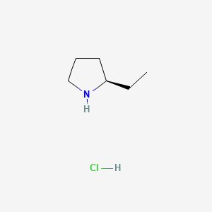 Chemical structure of (R)-2-Ethylpyrrolidine Hydrochloride