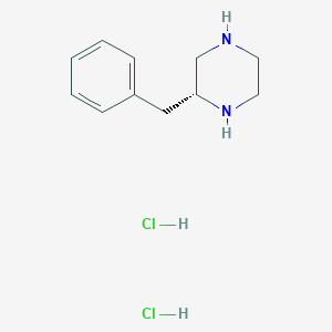 Chemical structure of (R)-2-Benzylpiperazine dihydrochloride