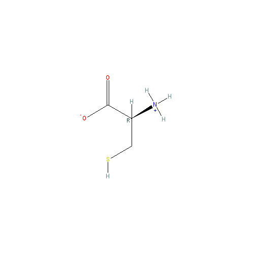 Chemical structure of (R)-2-Amino-3-mercaptopropanoicacid hydrochloride hydrate