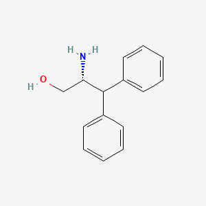 Chemical structure of (R)-2-Amino-3,3-diphenylpropan-1-ol