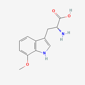 Chemical structure of 7-Methoxy-D-tryptophan