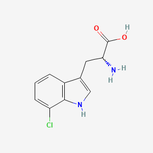 Chemical structure of 7-Chloro-D-tryptophan