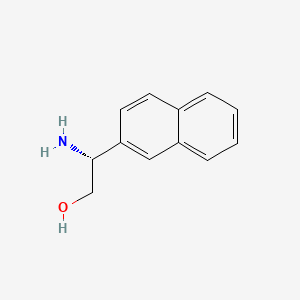 Chemical structure of (R)-2-amino-2-(naphthalen-2-yl)ethanol