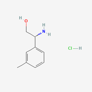 Chemical structure of (R)-2-Amino-2-(m-tolyl)ethanol hydrochloride