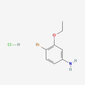 Chemical structure of (R)-2-Amino-2-(4-bromophenyl)ethanol hydrochloride