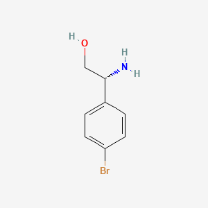 Chemical structure of (R)-2-Amino-2-(4-bromophenyl)ethanol