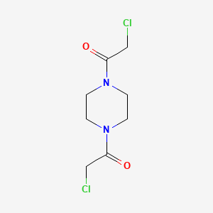Chemical structure of (R)-2-Amino-2-(4-aminophenyl)acetic acid dihydrochloride