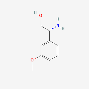 Chemical structure of (R)-2-Amino-2-(3-methoxyphenyl)ethanol