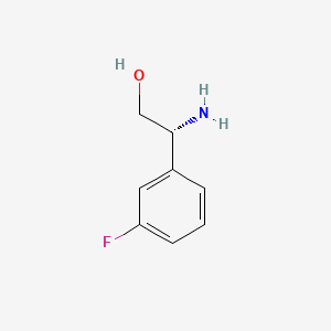 Chemical structure of (R)-2-Amino-2-(3-fluorophenyl)ethanol