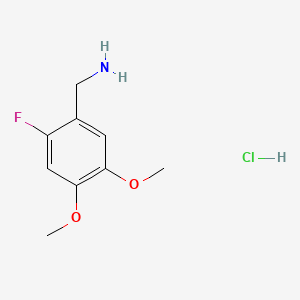 Chemical structure of (R)-2-Amino-2-(3-fluoro-5-methoxyphenyl)ethan-1-ol hydrochloride