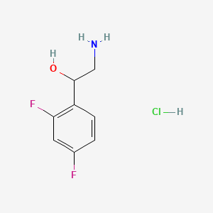 Chemical structure of (R)-2-Amino-2-(3,5-difluorophenyl)ethanol hydrochloride