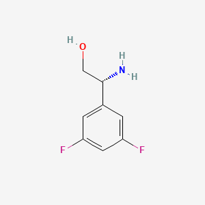 Chemical structure of (R)-2-Amino-2-(3,5-difluorophenyl)ethanol