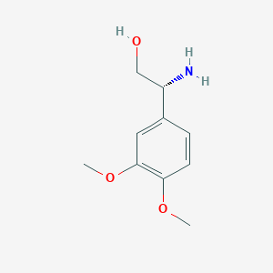 Chemical structure of (R)-2-Amino-2-(3,4-dimethoxyphenyl)ethanol
