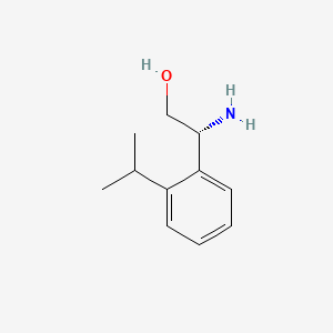 Chemical structure of (R)-2-Amino-2-(2-isopropylphenyl)ethan-1-ol