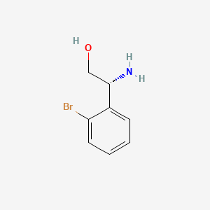 Chemical structure of (R)-2-Amino-2-(2-bromophenyl)ethanol