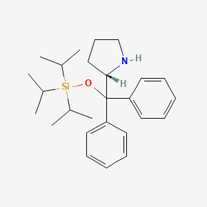 Chemical structure of (R)-2-[Diphenyl[[trisisopropylsilyl]oxy]methyl]pyrrolidine