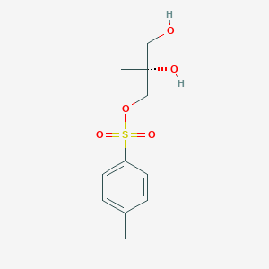 Chemical structure of (R)-2,3-dihydroxy-2-methylpropyl 4-methylbenzenesulfonate
