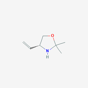 Chemical structure of (R)-2,2-Dimethyl-4-vinyloxazolidine