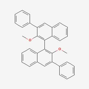 Chemical structure of 2,2'-Dimethoxy-3,3'-diphenyl-1,1'-binaphthalene