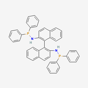 Chemical structure of (R)-2,2'-Bis-[(N,N’-diphenylphosphino)-amino]-1,1'-binaphthyl