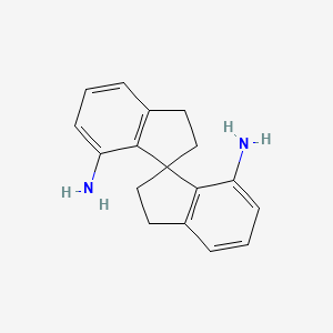 Chemical structure of (R)-2,2',3,3'-Tetrahydro-1,1'-spirobi[indene]-7,7'-diamine