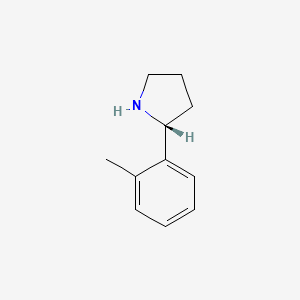 Chemical structure of (R)-2-(o-Tolyl)pyrrolidine