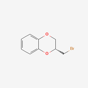 Chemical structure of 2-Bromomethyl-1,4-benzodioxane, (R)-