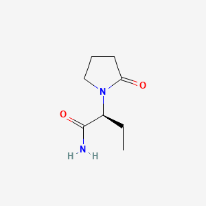 Chemical structure of (R)-2-(Boc-amino)propanenitrile