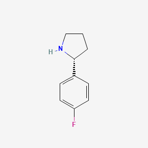 Chemical structure of (R)-2-(4-Fluorophenyl)pyrrolidine