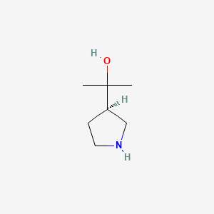 Chemical structure of (R)-2-(3-Pyrrolidinyl)-2-propanol