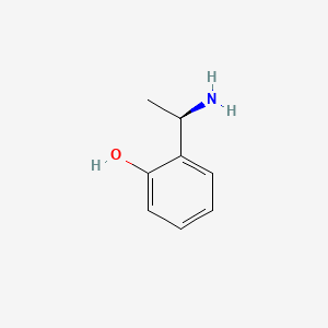 Chemical structure of (R)-2-(1-Aminoethyl)phenol