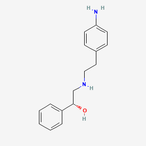 Chemical structure of (R)-2-((4-Aminophenethyl)amino)-1-phenylethanol