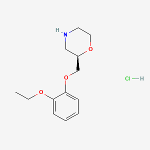 Chemical structure of (R)-Viloxazine Hydrochloride