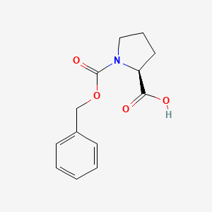 Chemical structure of (R)-2-(((Benzyloxy)carbonyl)amino)pent-4-enoic acid